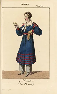 Potier as Blouse in Les Blouses at the Theatre Potier as Blouse in Les Blouses at the Theatre