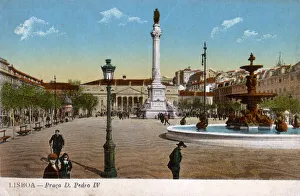 Praca Dom Pedro IV, Lisbon, Portugal Praca Dom Pedro IV, Lisbon, Portugal