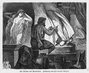 Classical Greek Art Prints: Praxiteles at Work
