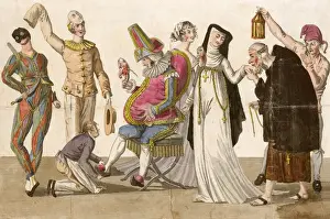 Harlequin Costume Prints: Preparing for Masquerade