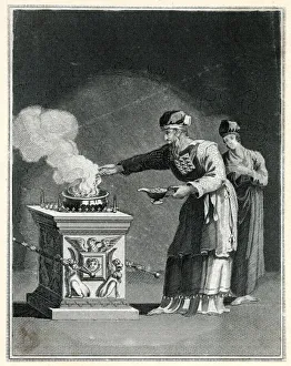 Priest at the Golden Altar of Incense Priest at the Golden Altar of Incense