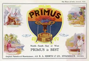 Prints of THE PRIMUS STOVE North, South, East or West Primus is best Primus Prints: Primus Stove Print - Vintage advertisement for the portable stove