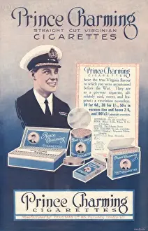 Prince Charming Cigarettes Advertisement Print 1923