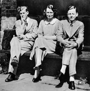 Prince Philip at Lynden Manor with his cousins Prince Philip at Lynden Manor with his cousins