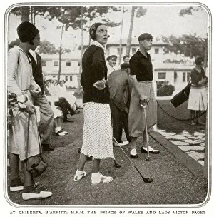 The Prince of Wales, Chiberta golf course, Biarritz, 1931 The Prince of Wales, Chiberta golf course, Biarritz, 1931
