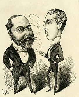 The Prince of Wales with the Duke of Clarence The Prince of Wales with the Duke of Clarence