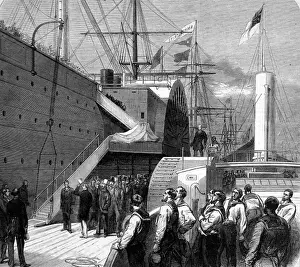Great Eastern Steam Ship Prints: Prince of Wales visiting the Great Eastern steam-ship