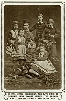 Princess Alexandra with her five children Princess Alexandra with her five children