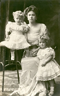 Princess Andrew of Greece with Margarita & Theodora Princess Andrew of Greece with Margarita & Theodora