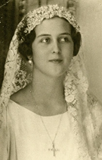 Princess Cecile of Greece on her wedding day Princess Cecile of Greece on her wedding day
