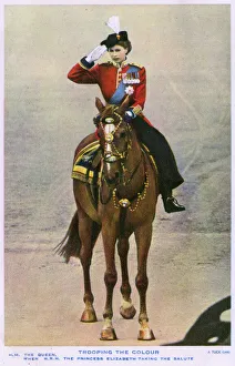 Princess Elizabeth - Attending the Trooping of the Colour Princess Elizabeth - Attending the Trooping of the Colour