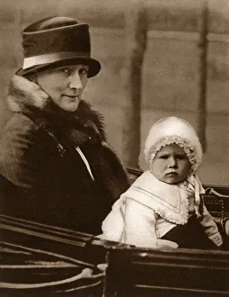 Princess Elizabeth taking a carriage ride with her nanny Princess Elizabeth taking a carriage ride with her nanny
