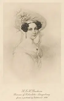 Historical German Royalty Prints: Princess Feodora