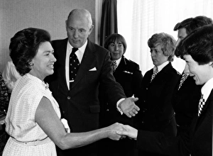 Princess Margaret meeting Metropolitan Police officers Princess Margaret meeting Metropolitan Police officers