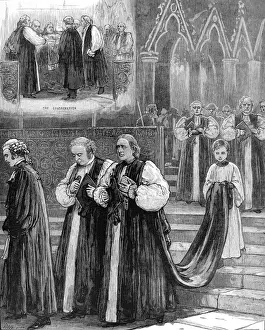 Westminster Abbey Procession Prints: Procession after the Consecration of the Bishop of Sydney, W