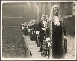 Westminster Abbey Procession Prints: Procession of Judges