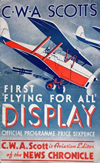Programme cover, C W A Scotts First Flying For All Display Programme cover, C W A Scotts First Flying For All Display