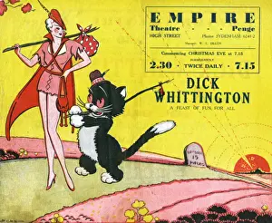 Dick Whittington Pantomime Prints: Programme cover - Dick Whittington - Pantomime
