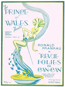 Programme cover for Revue Folies de Can-Can, 1938 Programme cover for Revue Folies de Can-Can, 1938