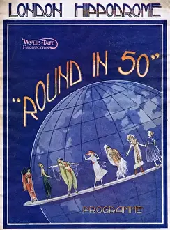 London Hippodrome Theatre Prints: Programme cover for Round in 50, 1922