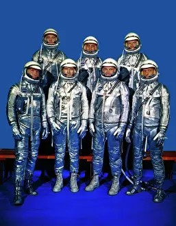 Project Mercury 7 Print: The Original Seven Astronauts