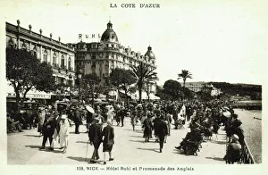 The Promenade des Anglais, Nice, France, showing the Hotel The Promenade des Anglais, Nice, France, showing the Hotel