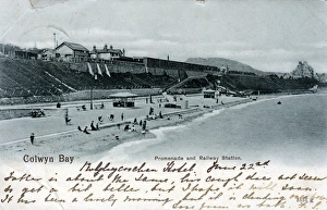 Promenade & Railway Station, Colwyn Bay, Conwy - Clwyd Promenade & Railway Station, Colwyn Bay, Conwy - Clwyd