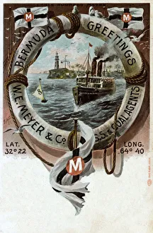Promo postcard for W. E. Meyer & Co. Coal Agents, Bermuda Promo postcard for W. E. Meyer & Co. Coal Agents, Bermuda