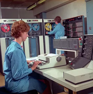 Promotional photograph for the IBM 1410 Promotional photograph for the IBM 1410