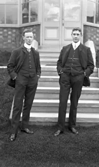 Edwardian Era Clothing Prints: Two prosperous men