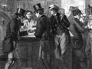 Drinking Culture History Prints: Pub Scene 1868