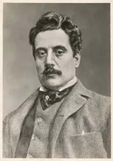 Italian Opera Music Prints: Puccini Postcard