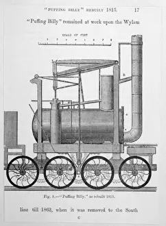 Steam Powered Locomotives Prints: Puffing Billy