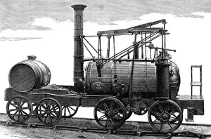 Puffing Billy Locomotive Prints: Puffing Billy, Hedleys improved Wylam engine
