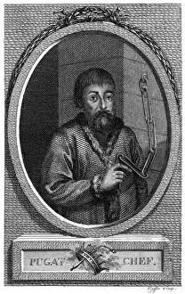 Russian Revolutionary Leader Prints: Pugachov in Chains