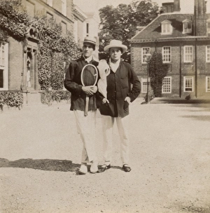 Two pupils at Marlborough College, Wiltshire Two pupils at Marlborough College, Wiltshire