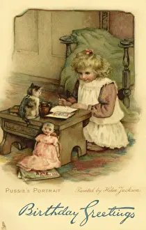 Victorian Era Portrait Prints: Pussies portrait