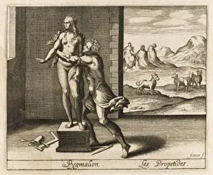 Pygmalion and the Statue: A Mythical Love Story Print