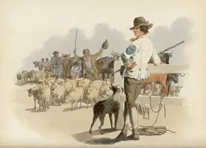 Smithfield Market Prints: Pyne - Drover