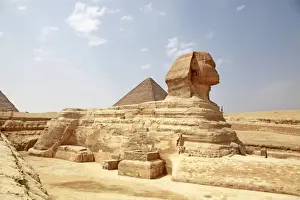 Pyramid of Khafre and the Sphinx Print, Cairo, Egypt