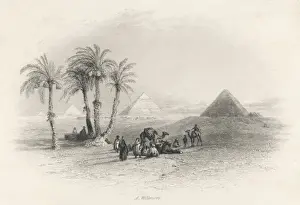Egyptian Landscapes Prints: Pyramids / 1845 / Willmore