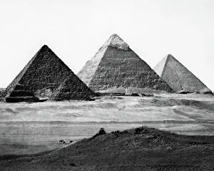 Ancient Egyptian Pyramids Prints: Three pyramids, Egypt