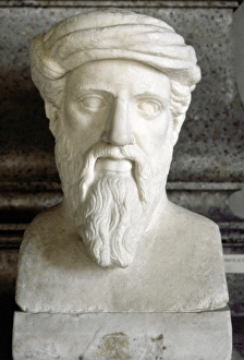 Pythagoras of Samos (570 BC-495 BC). Ionic Greek philosopher Pythagoras of Samos (570 BC-495 BC). Ionic Greek philosopher