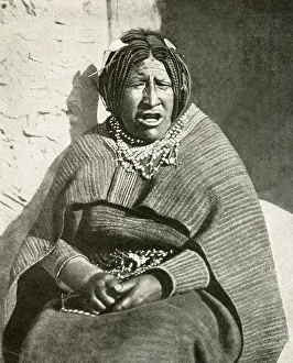 Quechua woman sitting in the sun, Bolivia, South America Quechua woman sitting in the sun, Bolivia, South America