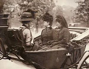 Queen Alexandra and Empress Marie leaving Victoria Station Queen Alexandra and Empress Marie leaving Victoria Station