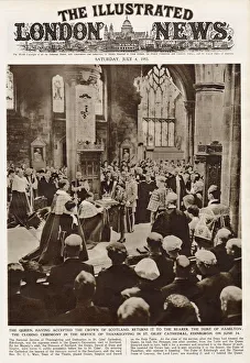 Queen Elizabeth II accepts the Honours of Scotland Queen Elizabeth II accepts the Honours of Scotland
