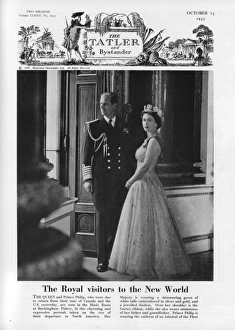 Queen Elizabeth and Prince Philip at Buckingham Palace Queen Elizabeth and Prince Philip at Buckingham Palace