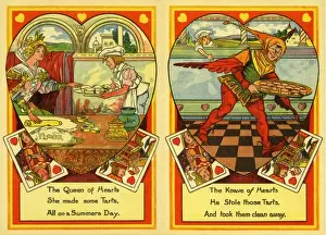 The Queen of Hearts Print circa 1928