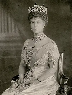 Queen Mary at a State Function Print, 1923