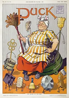 Puck Magazine Illustrations Online Prints: The queen of the May